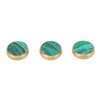 3 Pcs Trumpet Valve Cap Embedded Green Standard Metal Finger