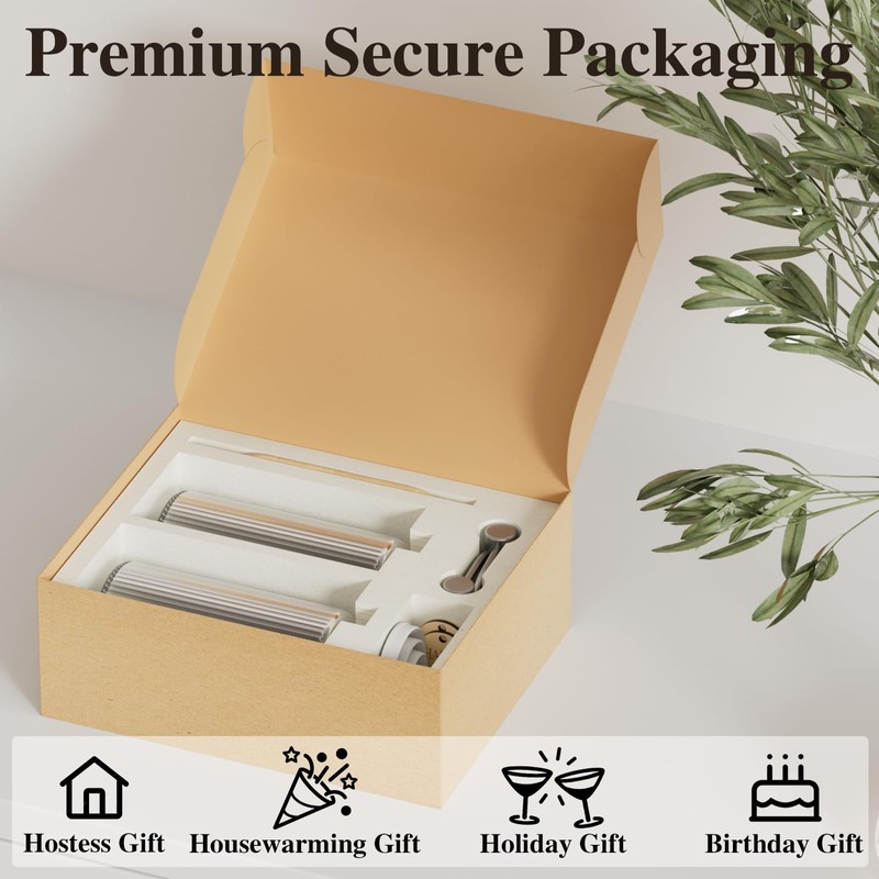 18Oz Soap Dispenser Set with Silver Stainless Steel Pump &