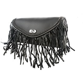Billys Biker Gear Motorcycle Windshield Bag with Fringe