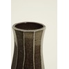 Shigaraki Ware MR-11-7234 Hechimon Vase Flower Base, Large Purple Flame