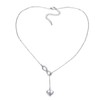 LSxAB Infinity Symbol Heart Intial S Letter Necklace for Women