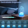 Deluisho 3D Night Light, Songstress 3D Lamp Illusion LED, 3D