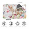 Spring Easter Doormat Rugs Outdoor/Indoor Bunny Eggs Non-Slip Entrance Welcome