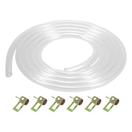Partuto 1 Set Universal Petrol Fuel Line Gas Line Pipe Hose Plastic Clear 3.28ft 1/8"ID 1/4"OD