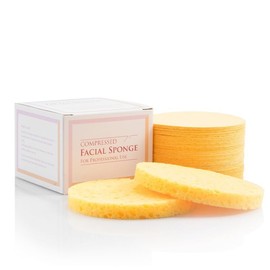 JSBelle Set de 50 esponjas faciales comprimidas, esponjas de limpieza facial, masaje SPA para limpieza exfoliante de rostro (50 pcs)