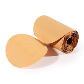 SPEEDWOX 100 Pcs 600 Grit Sandpaper Roll 5 inch Round Sanding Discs Adhesive Back PSA Sticky Back No Hole Stick and Sand Sandpaper for Wood, Auto Body Repair, Marine, Paint, Metal and Plastics