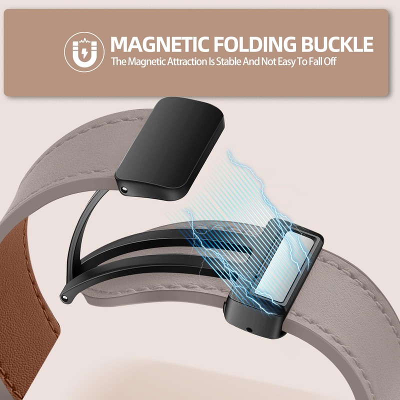 SeNool PU Leather Strap Compatible with CMF by Nothing Watch