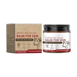 Whipped Beef Tallow Balm for Skin with Honey - Hydrating Body Cream