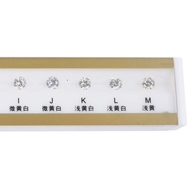 MUSESPANI 10 Colors GIA Master Set 1.0CT 10 Stone Set for Comparison and Grading 10 Stone Set Diamond Color and Grading Scale 1.0CT Diamond Color Grading Grader Color Tester Tool D-M
