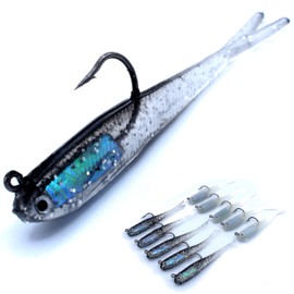 trifyd ® Fishing - Finesse Zander, Pike, Bass Soft Lures 7.5cm/5.5g - Pack of 10