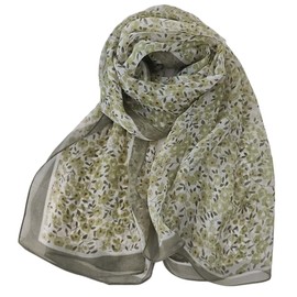 FAIRYGATE Green Scarf for Women UK Chiffon Scarf Ladies Scarfs Women Neckerchief Soft Headwrap Girls Headscarf Sheer Wrap Women's Scarves & Wraps A5310