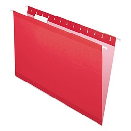 Pendaflex 415315ASST Hanging Folder, 1/5 Tab Cut, Legal, 25/BX, Be/Rd/Yw/Or/Bt.Gn