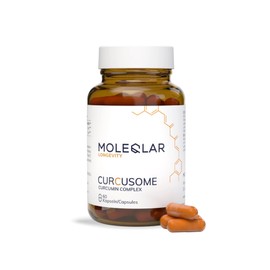 MoleQlar Curcumin Capsules with Piperine, Pack of 60, 29-fold Increased Bioavailability, with Phospholipids and Piperine as Organic Enhancer, High-Quality Complex of Quality Raw Materials, Made in