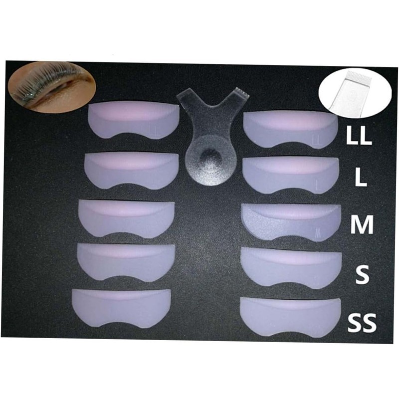 CANIGHT Kit De Permanente De Pestañas 10 Almohadillas Protectoras De