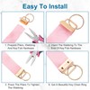 100 PCS Key Fob Hardware, 1 Inch Keychain Hardware with
