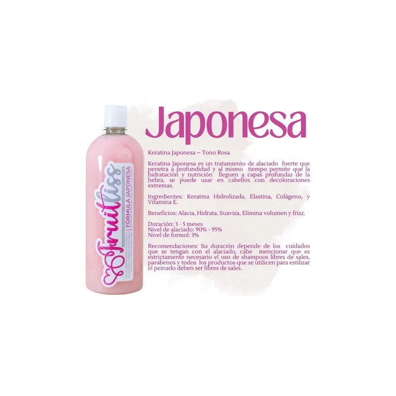 Kit Keratina Japonesa Preparador Shampoo Sin Sales 500ml