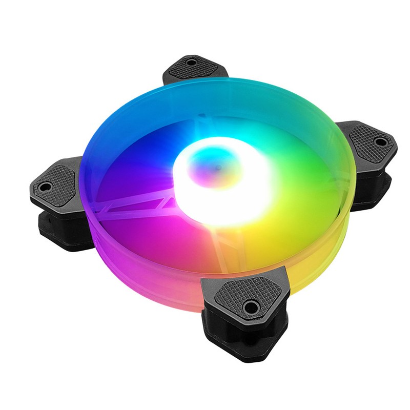 6pcs Computer Case Fan 120mm Ultra Quiet Adjustable Color RGB