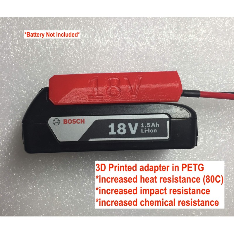 H Battery Adapter for Bosch 18v Dock Power Connector 18