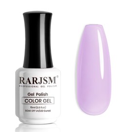 RARJSM Lavender Purple Nude Gel Nail Polish Neutral Sheer Ice Jelly Purple Gel Polish Transparent Nail Gel Polish Soak off UV LED Cured for Home Salon DIY Manicure 15ml Single Bottle Summer Color