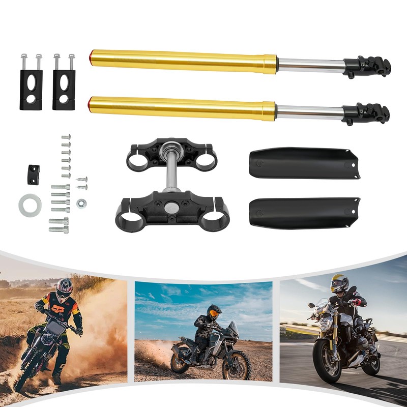 Triple Tree Clamp Front Fork Suspension Set for 110cc/125cc Pit