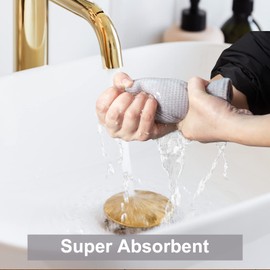 PY HOME & SPORTS Juego de toallas de cocina, 100% algodón, tela gofre, 8 piezas, paños de cocina súper absorbentes para secar y limpiar, 17 x 25 pulgadas