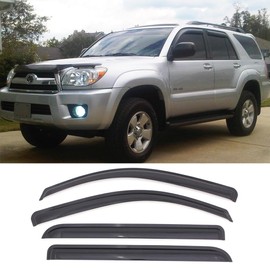 STARTSHIP 94924 Side Window Wind Vent Deflector,4pc Outside Mount Style Nice Sun Rain Guards Set,Window Visors fit for 2003-2009 Toyota 4Runner (N210)