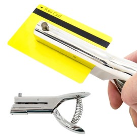 FUNKS Hole Punch, 1 Hole, Single Hole, Hole Diameter: 0.2 inches (6 mm), 0.3 inches (3 mm), 0.3 inches (8 mm), Office Machine, Deep Hole, Depth 2.1 inches (53 mm), Punch (0.3 inches (8 mm)