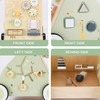 Wooden Baby Push Walker and Toddler Pull Learning Activity Toy