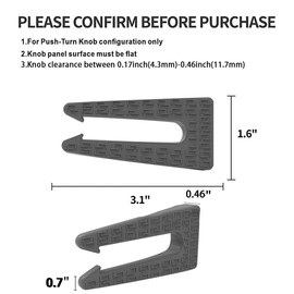 MEISO 8 Bloqueo de Perillas Estufa, Cerradura de estufa a prueba de Niños, Kit de Bloqueo de Protección Seguro para la Mayoría de Estufas de Gas (black)