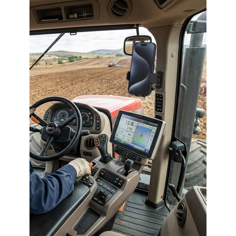 LYFICCS Magnetic Phone Holder for Tractor/Forklift/Excavator