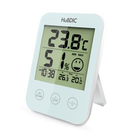 HuBDIC (Het/Lowest Temperature and Humidity Record), Simple Thermo-Hygrometer, Digital Thermometer, Hygrometer, High Precision, Home Thermometer, Hygrometer, Room Thermometer, Magnet, Small, Tabletop,