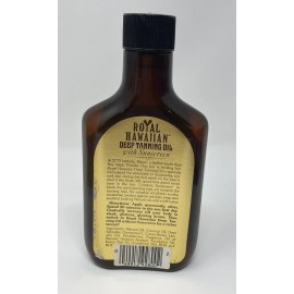 Royal Hawaiian Vintage Royal Hawaiian Deep Tanning Oil SPF 2 Honolulu Hawaii - RARE - 8 Fl Oz
