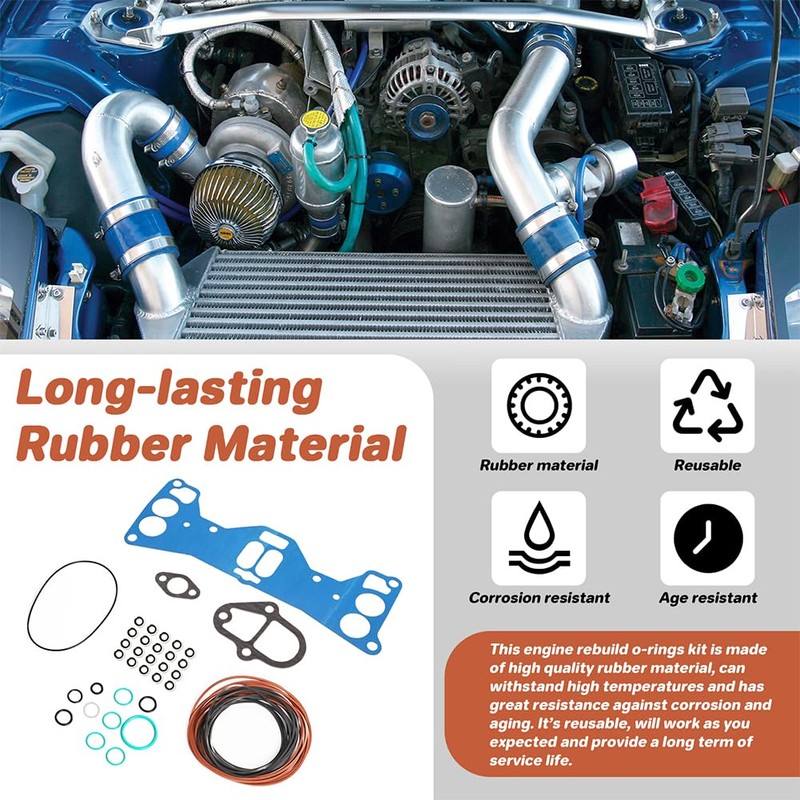 Foruly Engine Gasket & O-Ring Kit for Mazda RX-7 13B