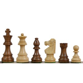 Sunrise Chess & Games French Lardy Chess Pieces - Acacia & Boxwood, 3.5 Inches, Handmade, Elegant Design, Premium Quality