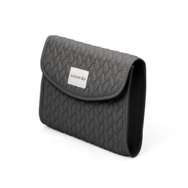 Suavinex, Newborn Baby Toiletry Bag, Sturdy Fabric, Flap Closure with Magnet, Waterproof, for Organizing and Carrying Baby Grooming Accessories, Practical and Comfortable, Easy to Clean, Grey, Grey,