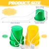 Meooeck 2 Pairs Walking Stilts Balancing Bucket Stilts Cup Thickened