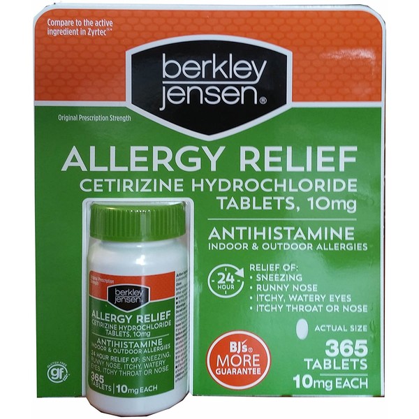 Berkley Jensen Allergy Relief, 365 ct.