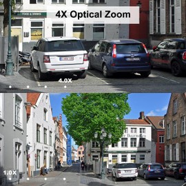 Anpviz 5MP PoE Camera with 4X Optical Zoom, Human & Vehicle Detection, IR Night Vision IP Camera Outdoor Indoor with 2.8~12mm Lens, Built-in Mic,120 dB True WDR, IP67 Waterproof, Micro SD Card Slot