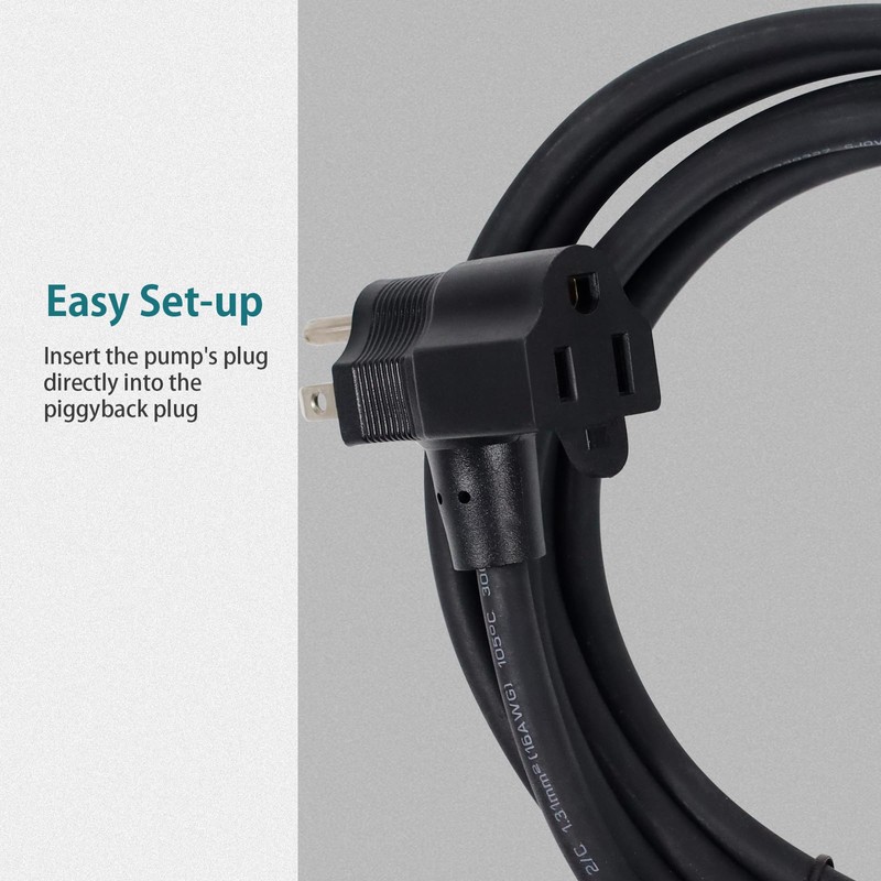WASSERMANN Universal Tethered Sump Pump Float Switch with 10FT Cable