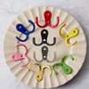 Taiyyi Pack of 8 Colourful Clothes Hooks Vintage Double Wall