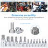 Gueenky 13-Piece Torx Bit Set, T8 - T70 Multi-Tooth Socket