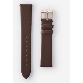 Wristology Replacemnt Watch band - Brown Leather 16mm - Quick Release - Easy Change Mens | Womens Strap 16-LB005
