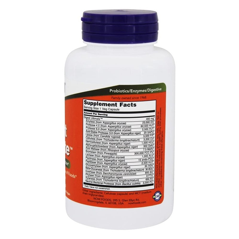 NOW Now Digest Ultimate Supports Healthy Digestion 60 Veg Capsule
