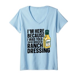 Womens Ranch Seasoning Powder Packets Costume Ranch Dressing V-Neck T-Shirt