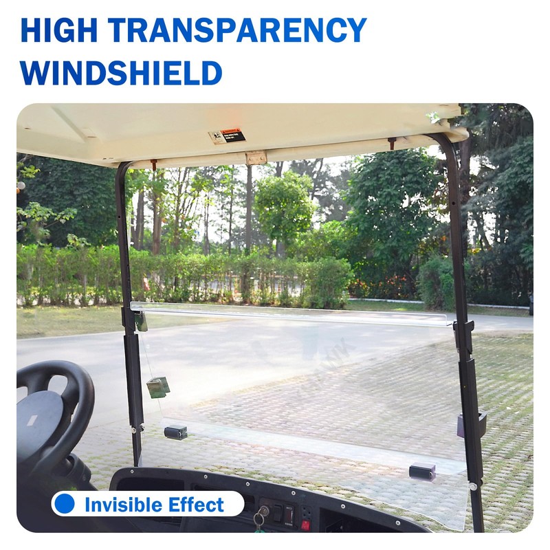 FIXHAWK EZGO Golf Cart Windshield Replacement Fit for EZGO TXT/