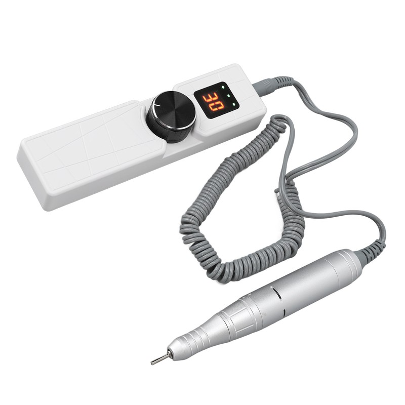 LCD Nail Drill Machine Portable USB Charging Adjustable Electric Nail