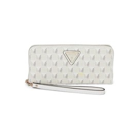 GUESS G Wave Large Zip Around Wallet, Stone Logo