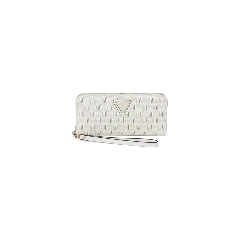 GUESS G Wave Large Zip Around Wallet, Stone Logo