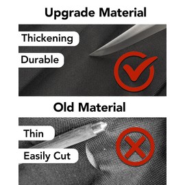 Wessleco Chef Knife Bag(5 Slots), Knife Case Nylon Kitchen Storage Knife Carrying Pouch Red