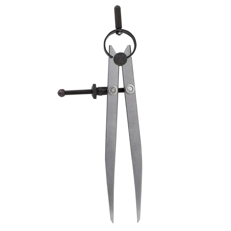 6 Inch Adjustable Lockable Steel Divider Wing Leather Compass